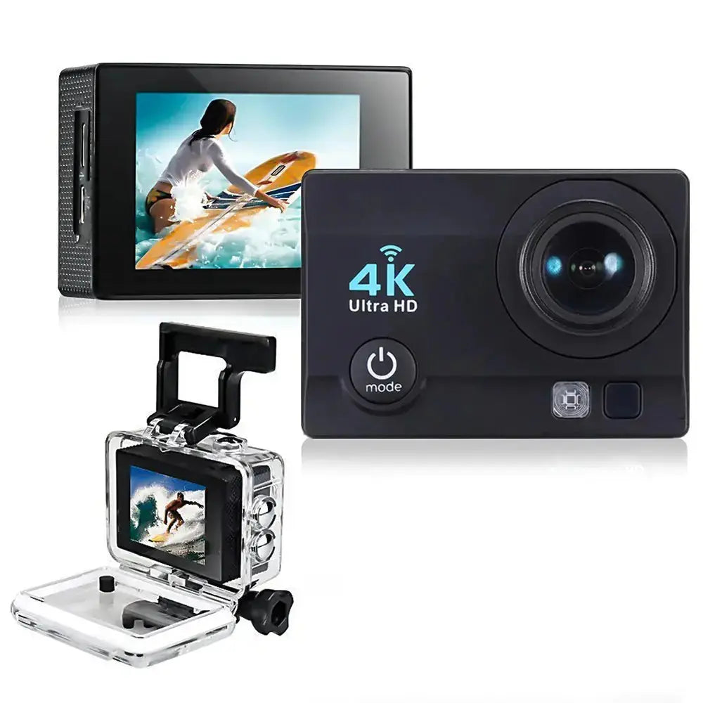 ClipFlow 4K Wireless WiFi Action Camera - Outdoor Waterproof Mini ClipFlow