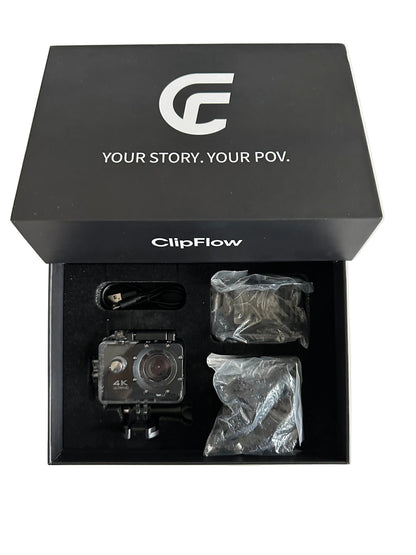ClipFlow 4K Wireless WiFi Waterproof Action Camera ClipFlow